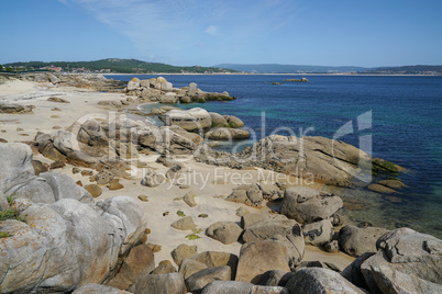 Küstenlandschaft bei O Grove, Galicien, Spanien