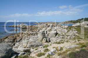 Küstenlandschaft bei O Grove, Galicien, Spanien