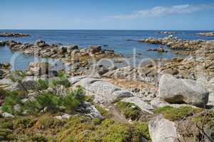 Küstenlandschaft bei O Grove, Galicien, Spanien