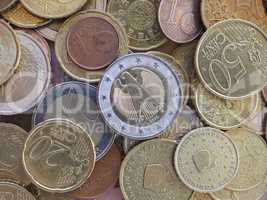 Euro coins, European Union background