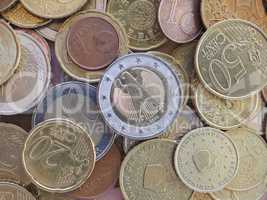 Euro coins, European Union background