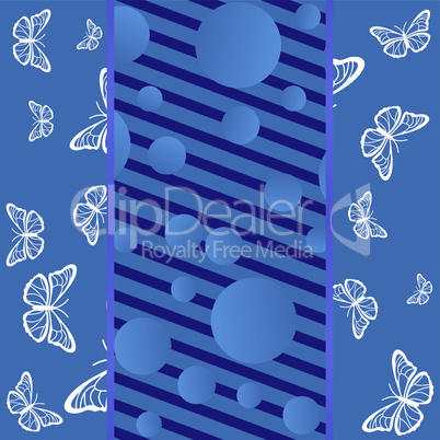 Background with butterflies