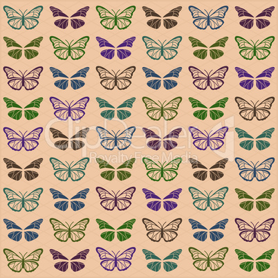 Background with butterflies