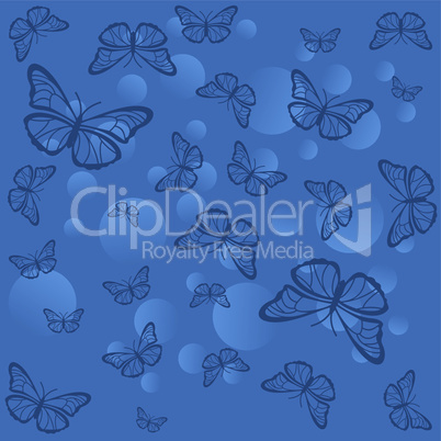 Background with butterflies