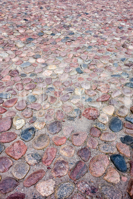 Old European irregular cobblestones.