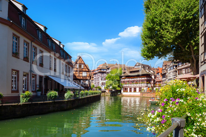 Strasbourg houses on river