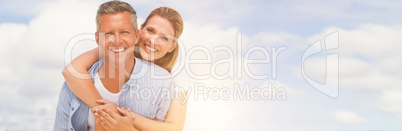 Portrait of happy couple having fun