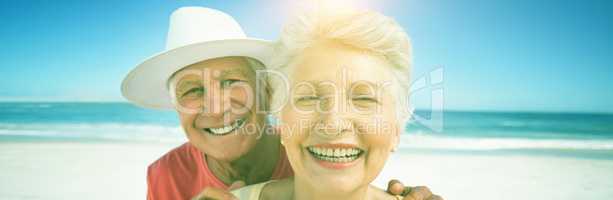 Portrait of smiling senior couple