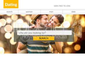 Search bar on dating site