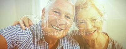 Portrait of senior couple smiling