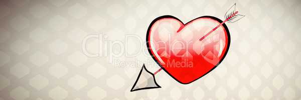 Red heart with arrow
