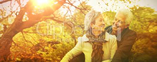 Senior couple in the park