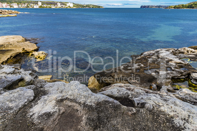 Panoramic view across North Harbour, Sydney, Australia.