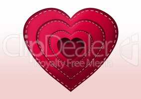 Valentines day design with hearts