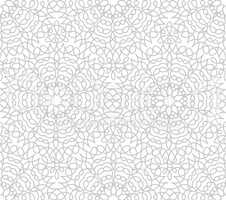Abstract floral line oriental tile pattern. Arabic ornament