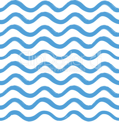 Abstract wave seamless pattern. Stylish geometric background. Wa