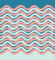 Abstract wave seamless pattern. Stylish geometric background. Wa