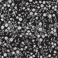 Floral seamless pattern with flowers and leaves.Ornamental backg