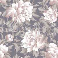 Floral chinese seamless pattern. Wild nature flower background.