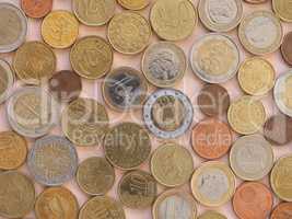 Euro coins, European Union background