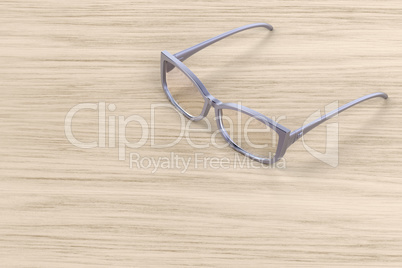 Modern female eyeglasses