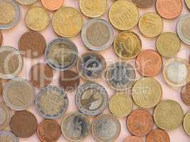 Euro coins, European Union background