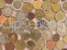Euro coins, European Union background