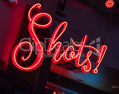 Bright Shots Neon Sign