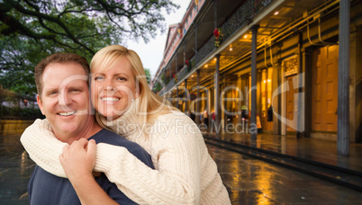 Happy Couple Enjoying an Evening in New Orleans, Louisiana