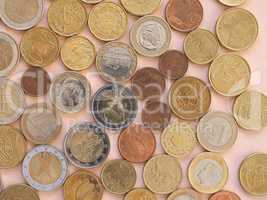 Euro coins, European Union background
