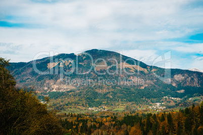 mountains of the Alps in Slovenia