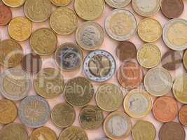 Euro coins, European Union background