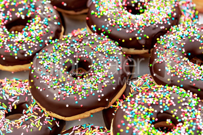 Chocolate donuts.