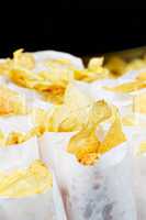 Traditional potato chips.