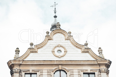 old Polish castle in the village of moszna