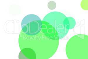 Abstract green circles illustration background