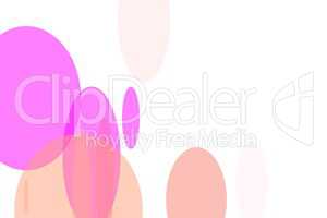 Abstract pink ellipses illustration background