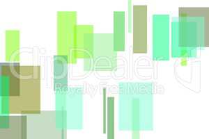 Abstract green rectangles illustration background