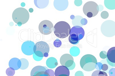 Abstract blue circles illustration background