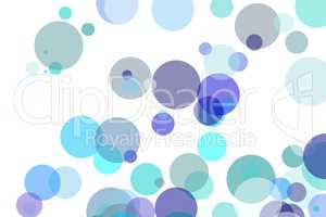 Abstract blue circles illustration background