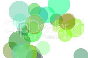 Abstract green circles illustration background