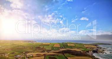 landscape of fields