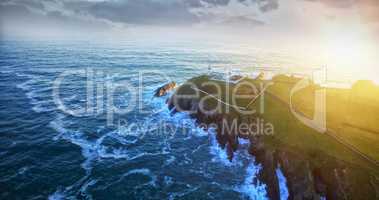 sea and greenery