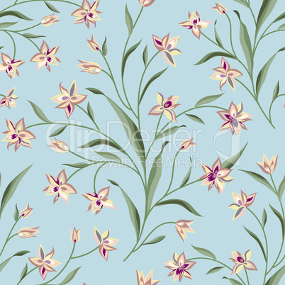 Floral seamless pattern. Flower background