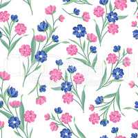 Floral seamless pattern. Flower background