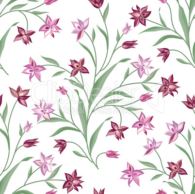 Floral seamless pattern. Flower background