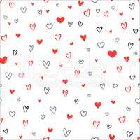 Love heart seamless pattern Valentine's day seamless background.