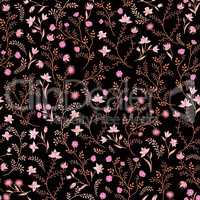 Floral seamless pattern. Flower background. Spring texture