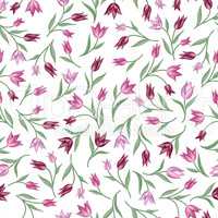 Floral seamless pattern. Flower background. Spring texture