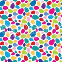 Abstract mosaic spot pattern. Easter egg seamless background